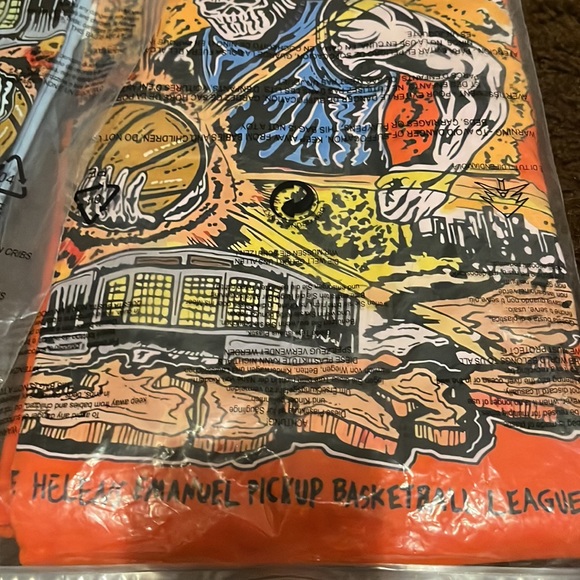 Los Angeles City Of Angels Basketball Team Skull T-Shirt Men XL W Lotas Style - Picture 13 of 16